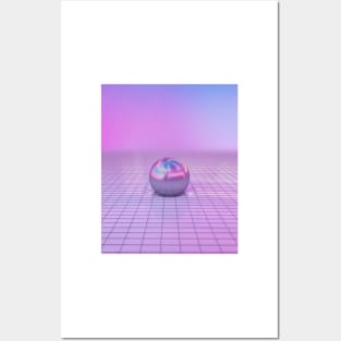 A E S T H E T I C VAPORWAVE - ORB Posters and Art